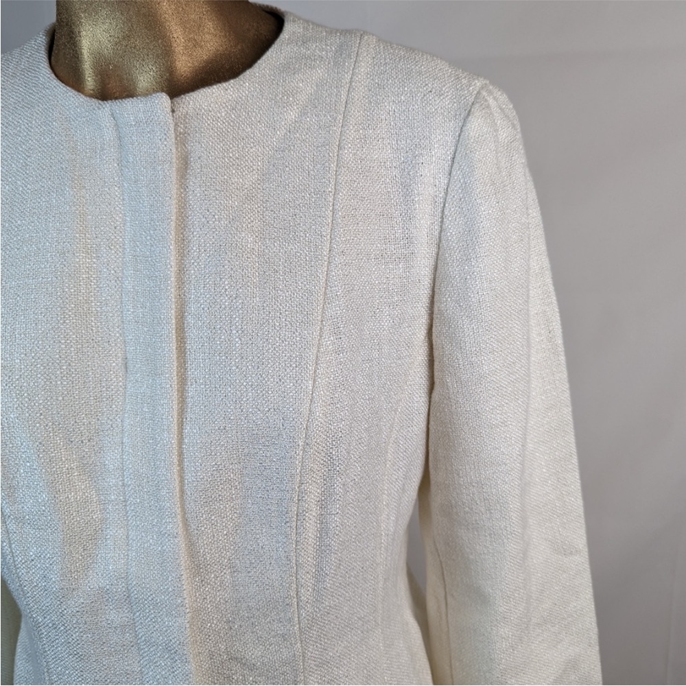 Theory Movement Jacket Blazer in Canvas Tweed Sz 6 - Picture 5 of 10